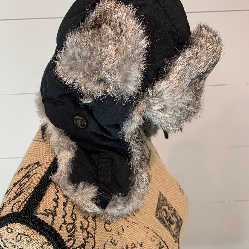 Mad Bomber Rabbit Fur Hat - Large